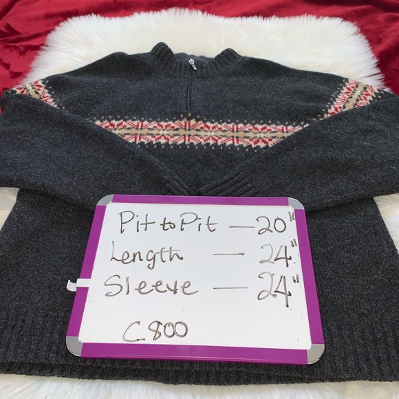 Woolrich 100% Lambwool Fair Isle Sweater Large - Picture 5 of 5